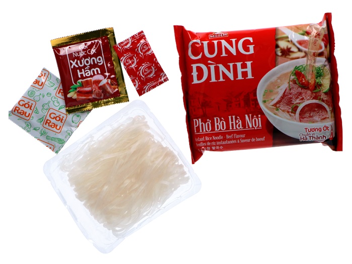 Phò' Bò noodles di riso gusto vitello - Cung Dinh 3pz. x 70g.